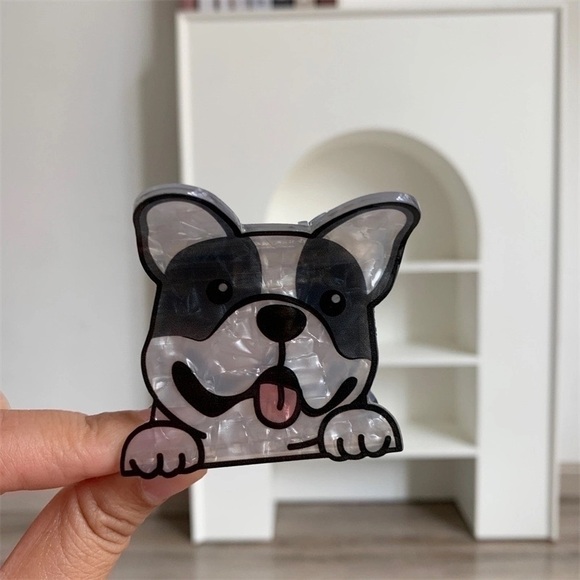 BUY NOW - Acrylic Dog Shaped Hair Clip - Picture 9 of 9